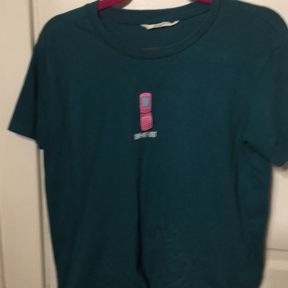 Teal, 80’s style, tee shirt. - Picture 2 of 2